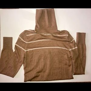 C. Wonder 100% Merino Wool Tan MockNeck Sweater Sm
